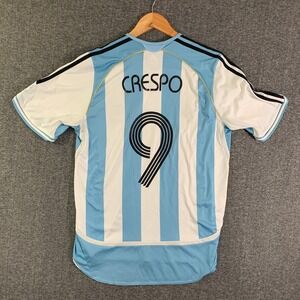 VTG Argentina Jersey Men Medium Hernan Crespo 05 World Cup Adidas Playera Futbol